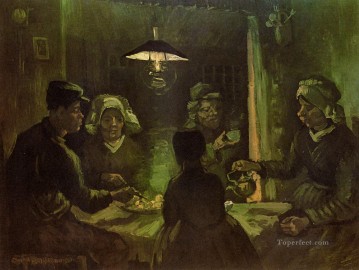 The Potato Eaters green Vincent van Gogh Oil Paintings